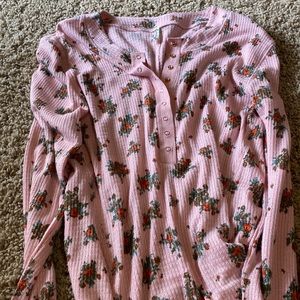 Free People Henley style shirt